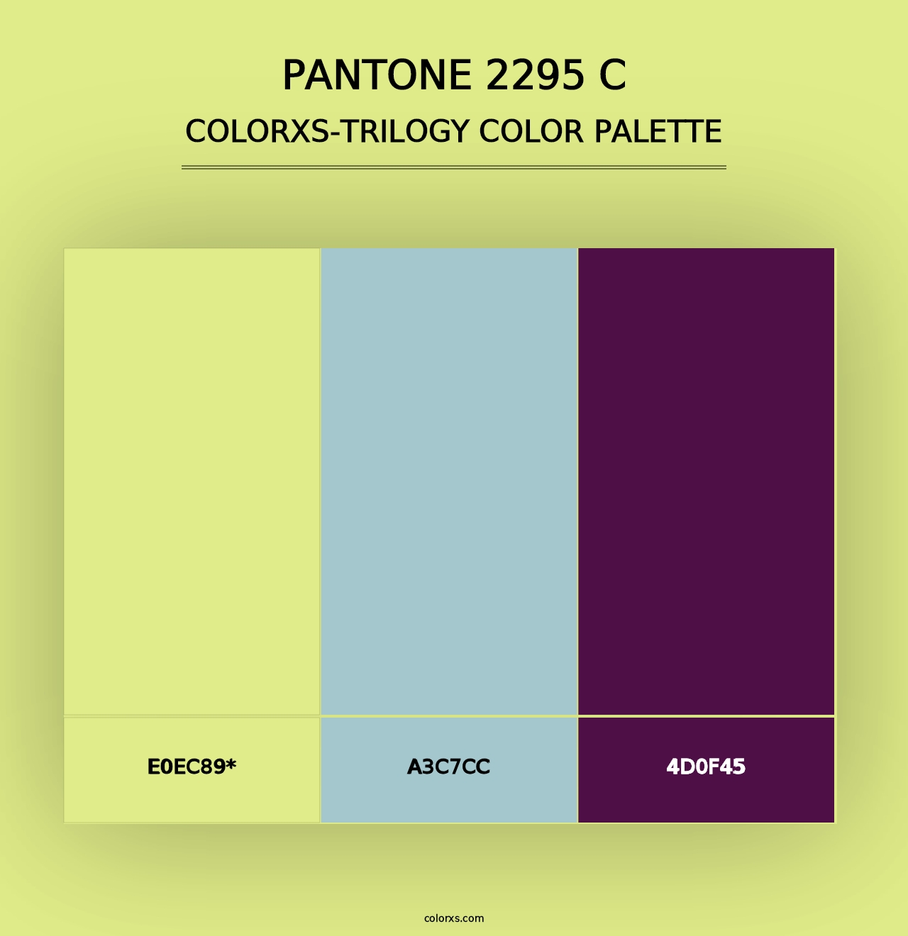 PANTONE 2295 C - Colorxs Trilogy Palette