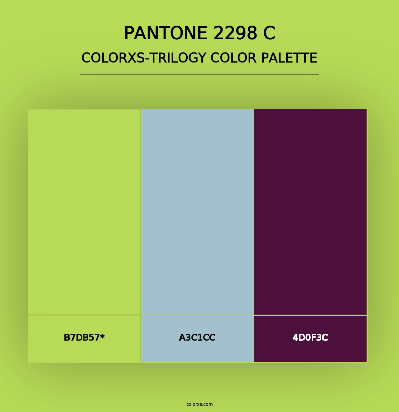 PANTONE 2298 C - Colorxs Trilogy Palette