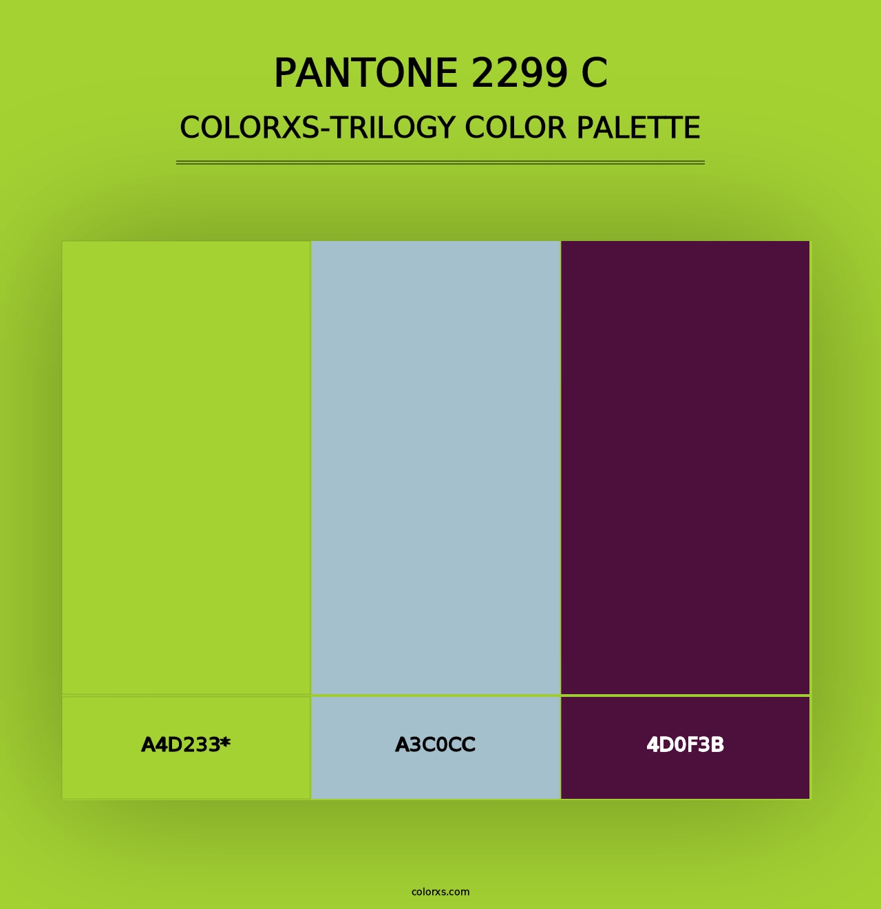 PANTONE 2299 C - Colorxs Trilogy Palette