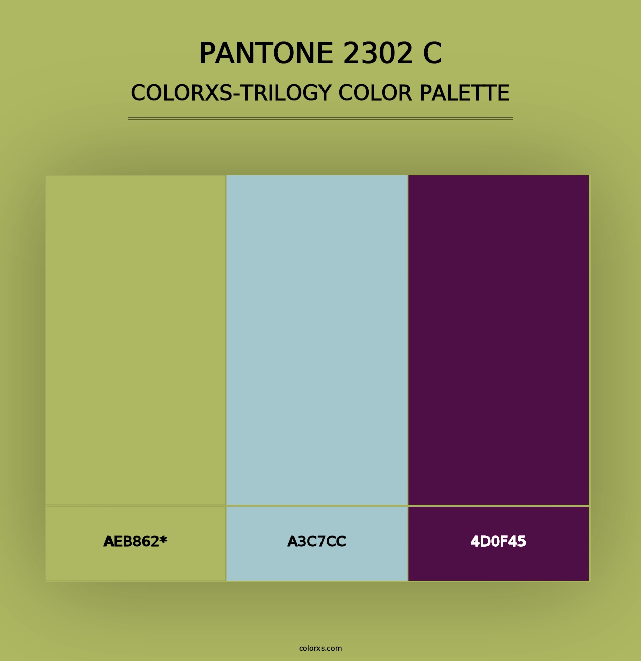 PANTONE 2302 C - Colorxs Trilogy Palette