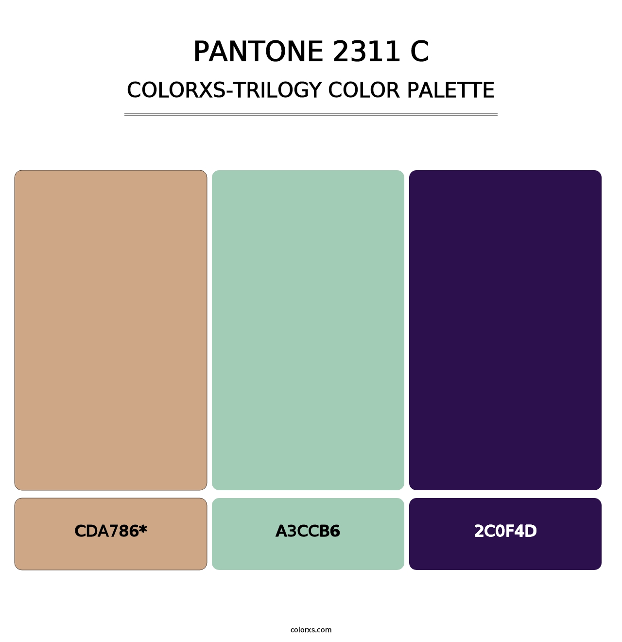 PANTONE 2311 C - Colorxs Trilogy Palette