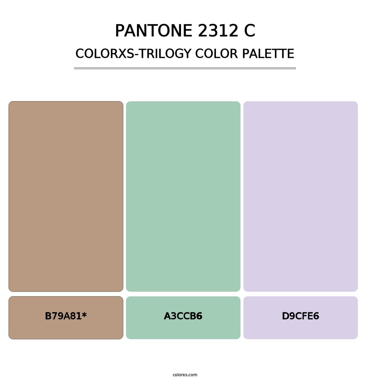 PANTONE 2312 C - Colorxs Trilogy Palette