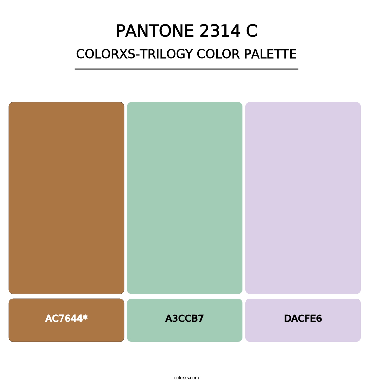 PANTONE 2314 C - Colorxs Trilogy Palette