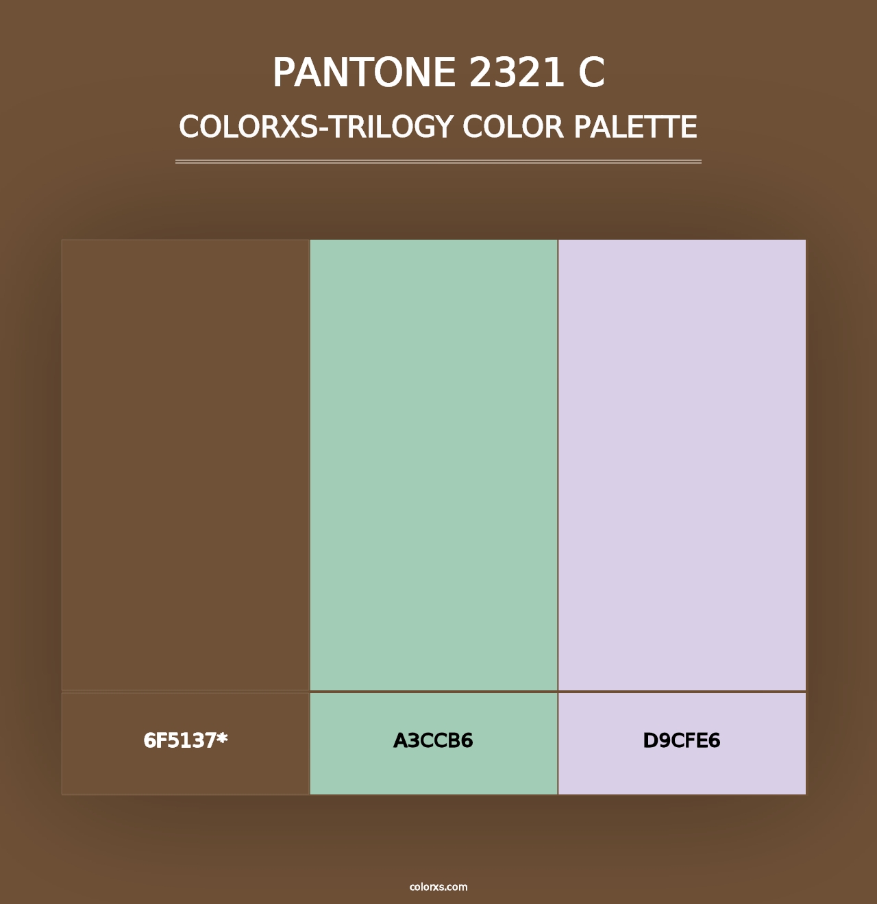 PANTONE 2321 C - Colorxs Trilogy Palette