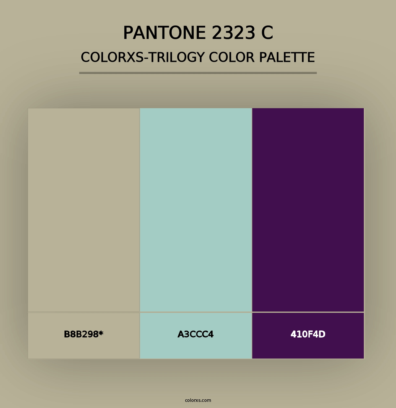 PANTONE 2323 C - Colorxs Trilogy Palette