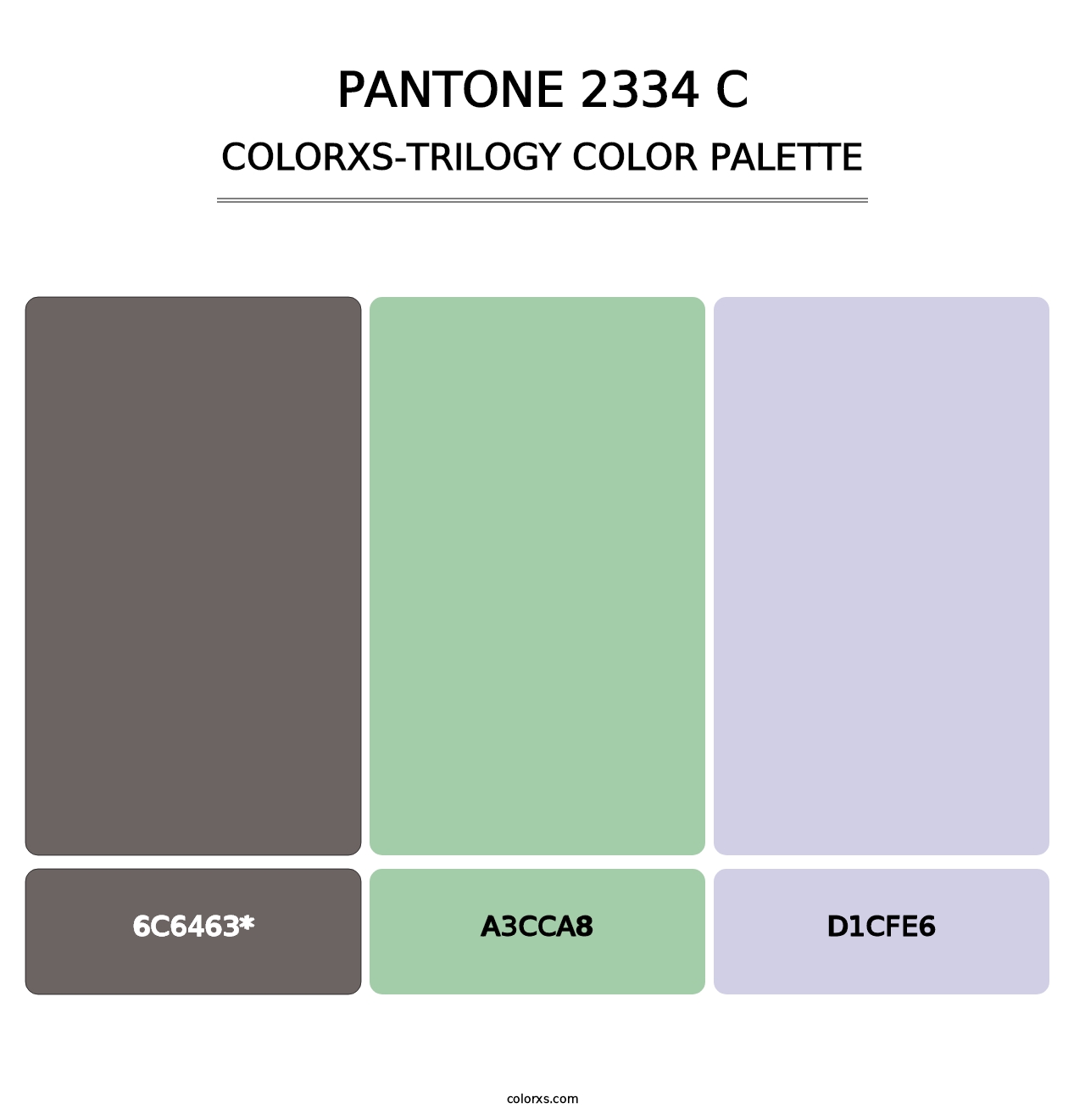 PANTONE 2334 C - Colorxs Trilogy Palette