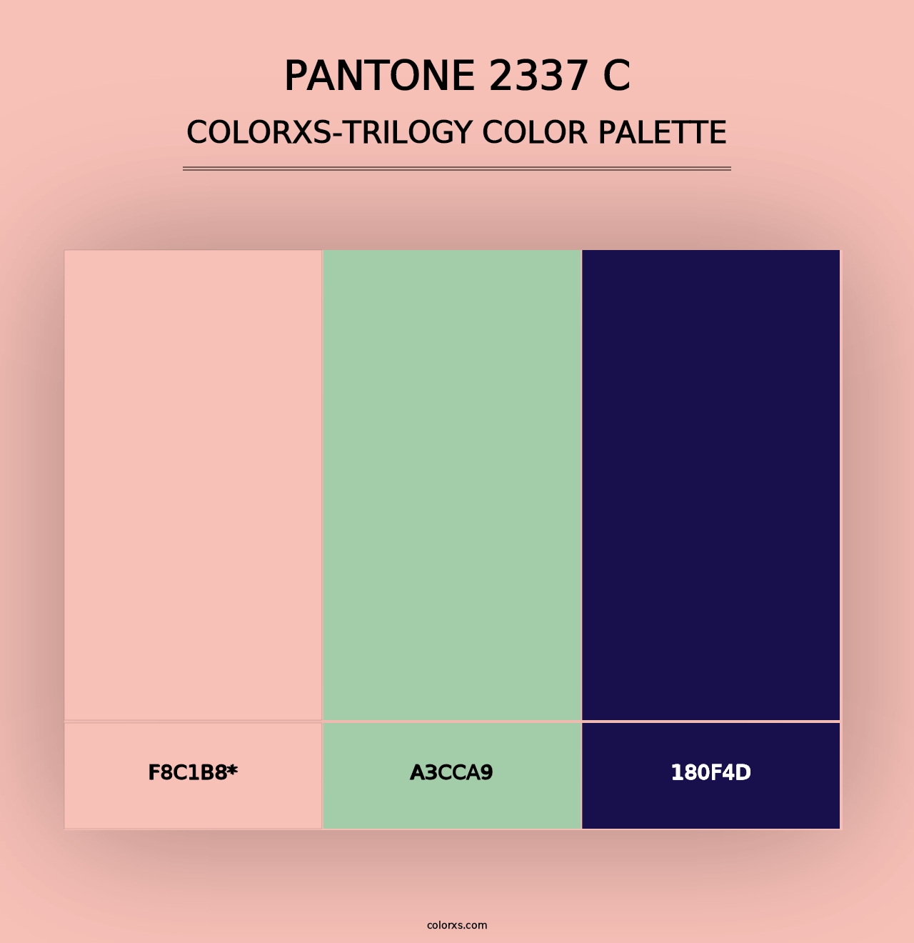 PANTONE 2337 C - Colorxs Trilogy Palette