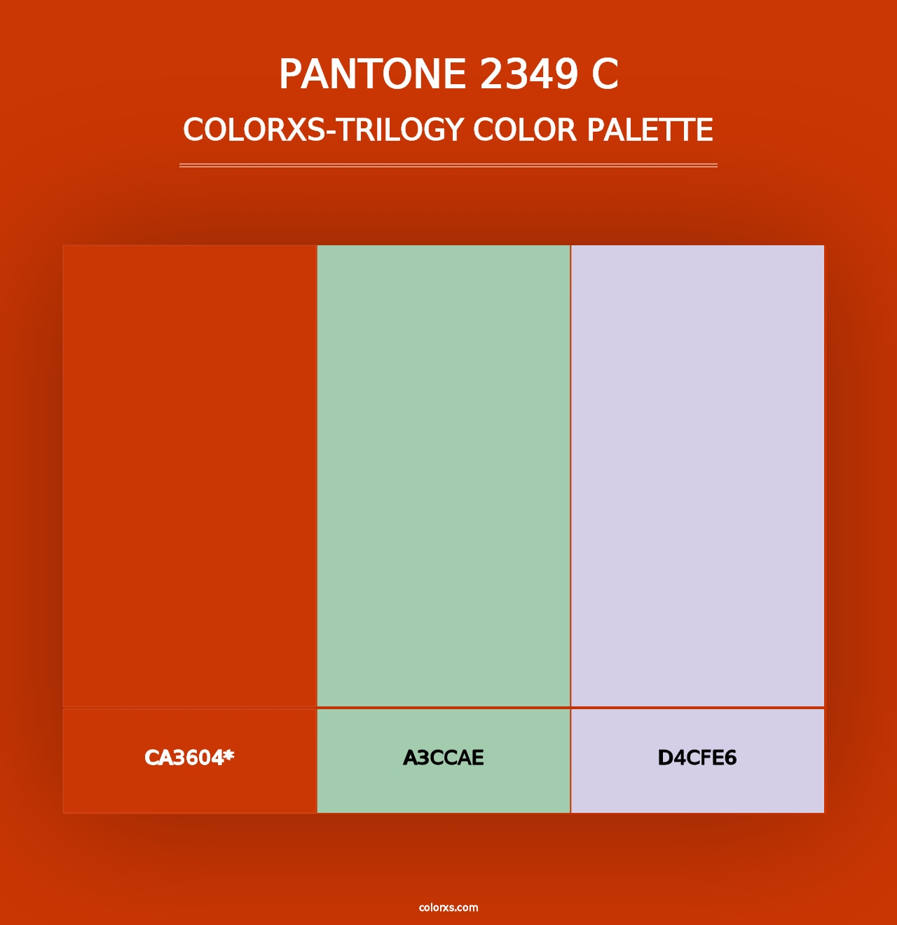 PANTONE 2349 C - Colorxs Trilogy Palette