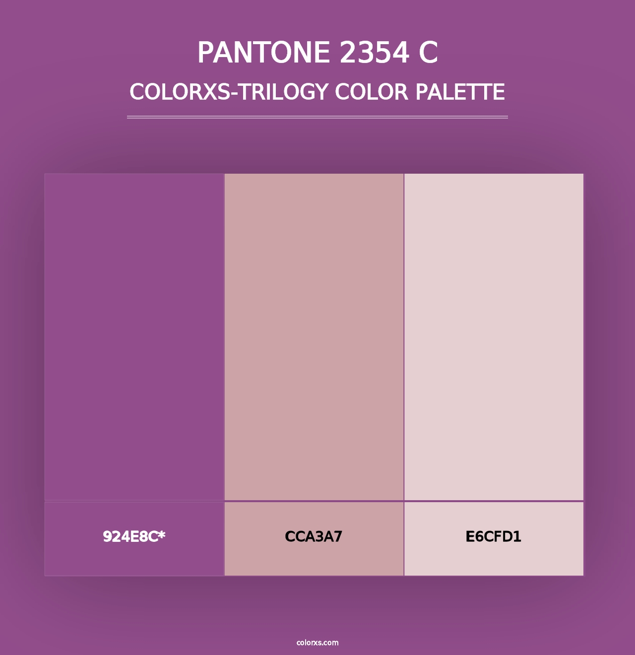 PANTONE 2354 C - Colorxs Trilogy Palette