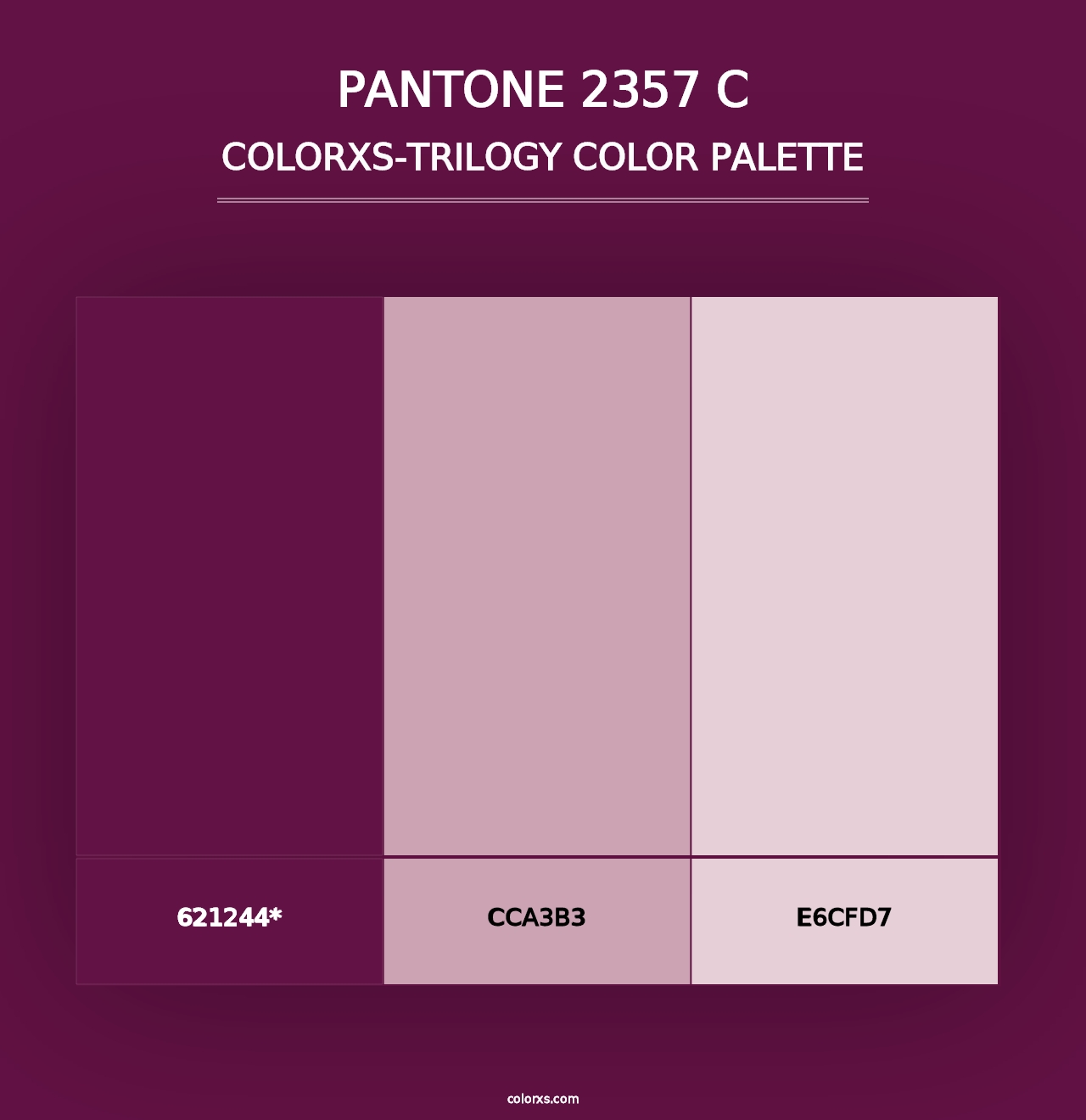 PANTONE 2357 C - Colorxs Trilogy Palette