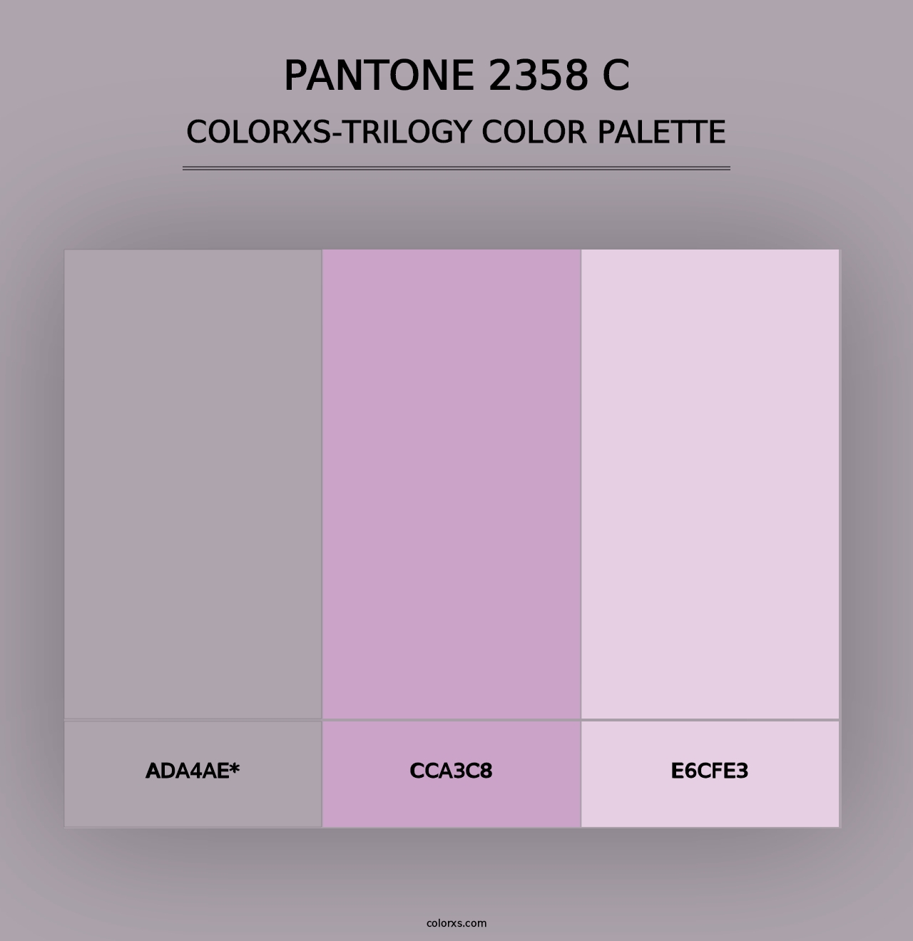 PANTONE 2358 C - Colorxs Trilogy Palette