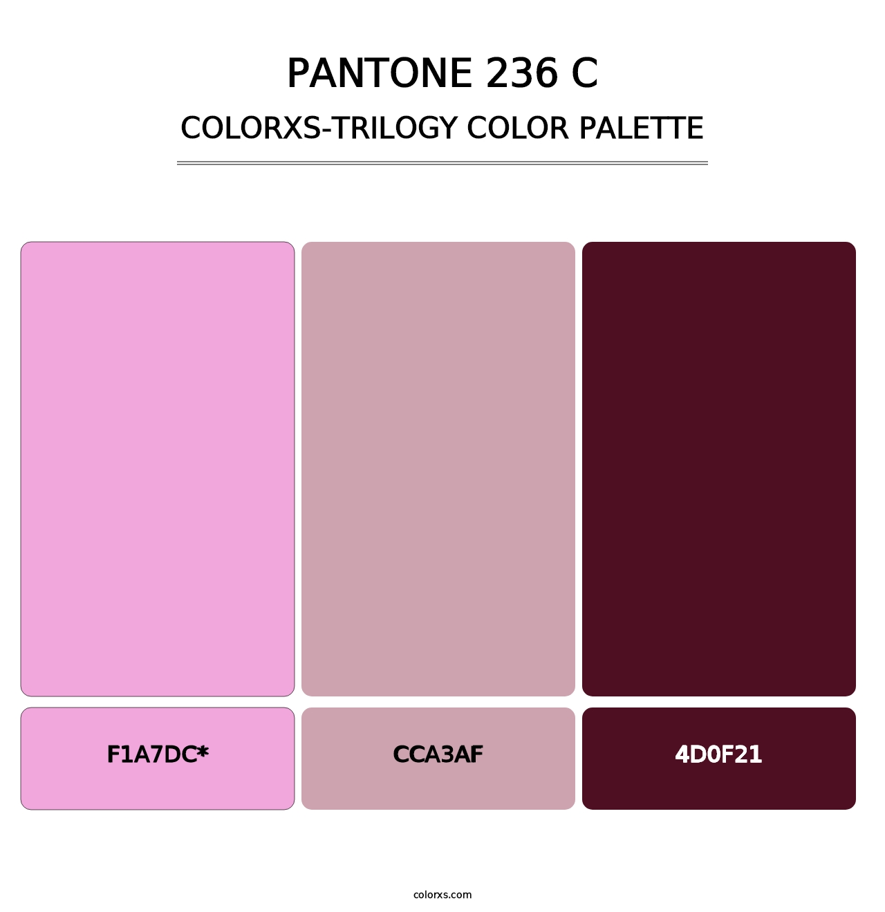 PANTONE 236 C - Colorxs Trilogy Palette