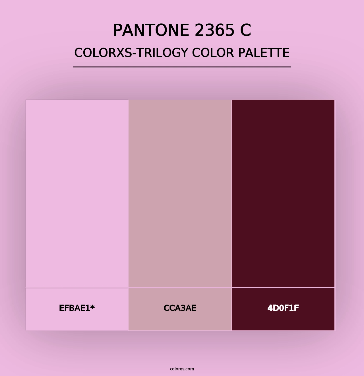 PANTONE 2365 C - Colorxs Trilogy Palette