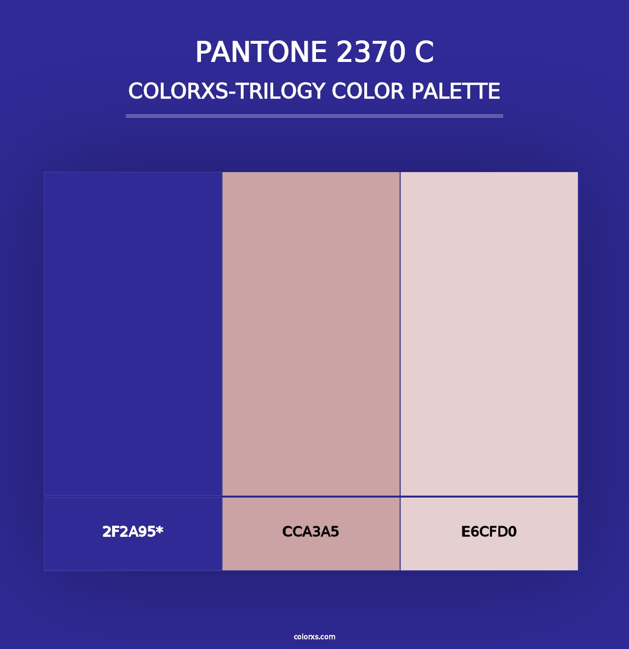 PANTONE 2370 C - Colorxs Trilogy Palette