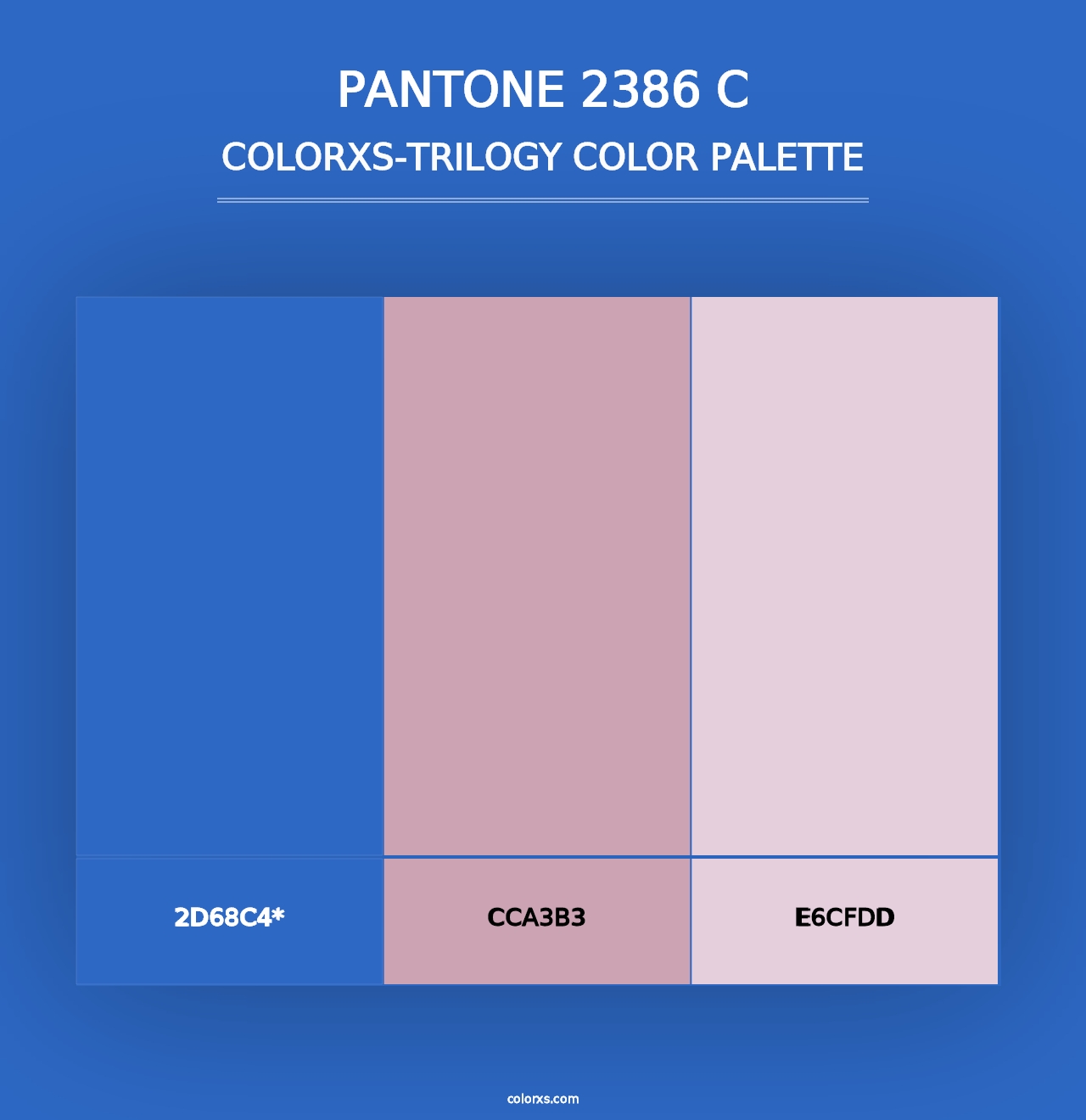 PANTONE 2386 C - Colorxs Trilogy Palette