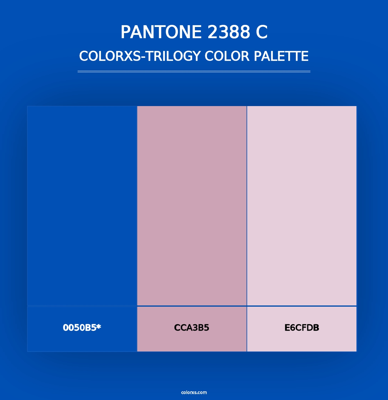 PANTONE 2388 C - Colorxs Trilogy Palette