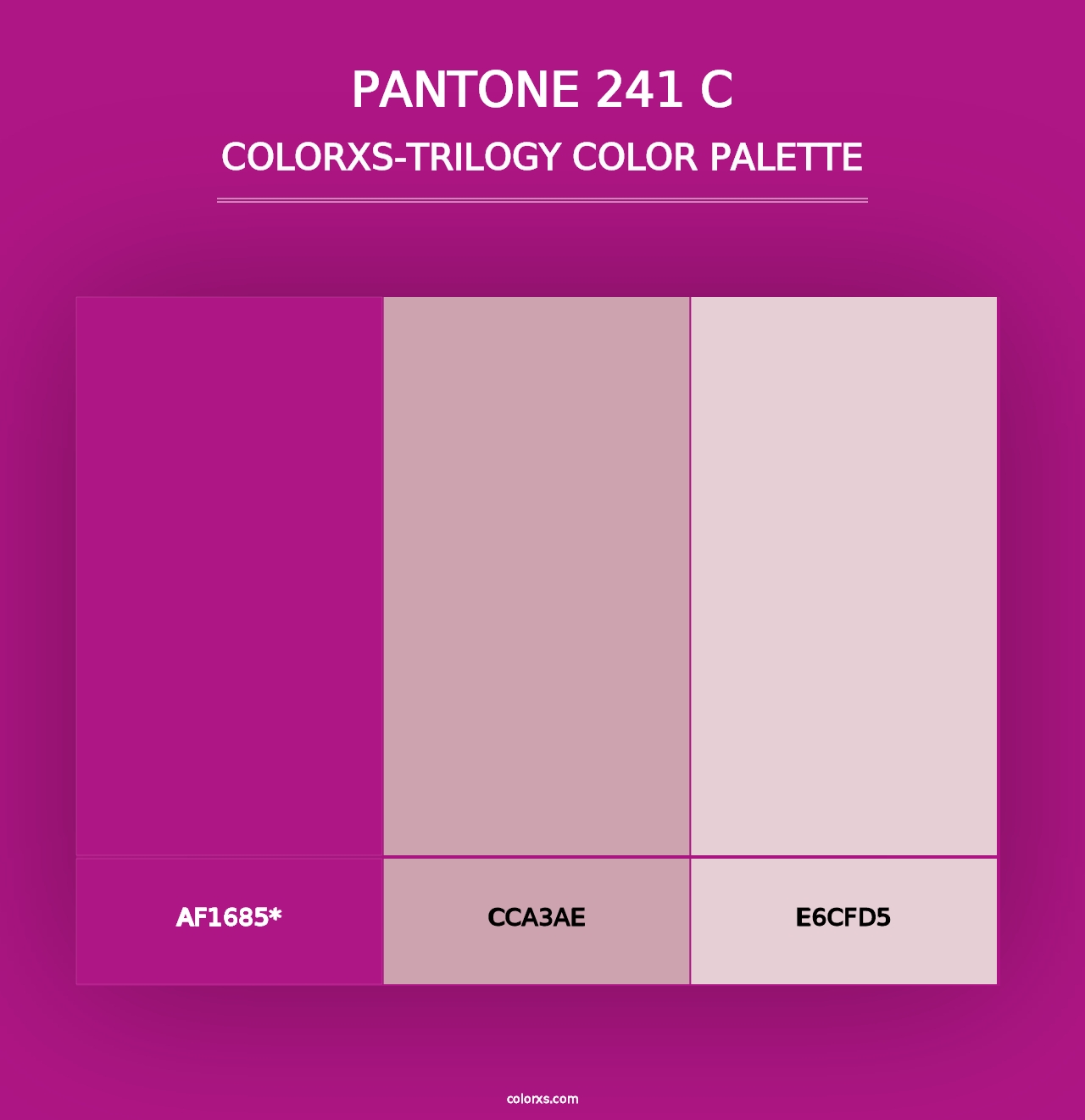 PANTONE 241 C - Colorxs Trilogy Palette