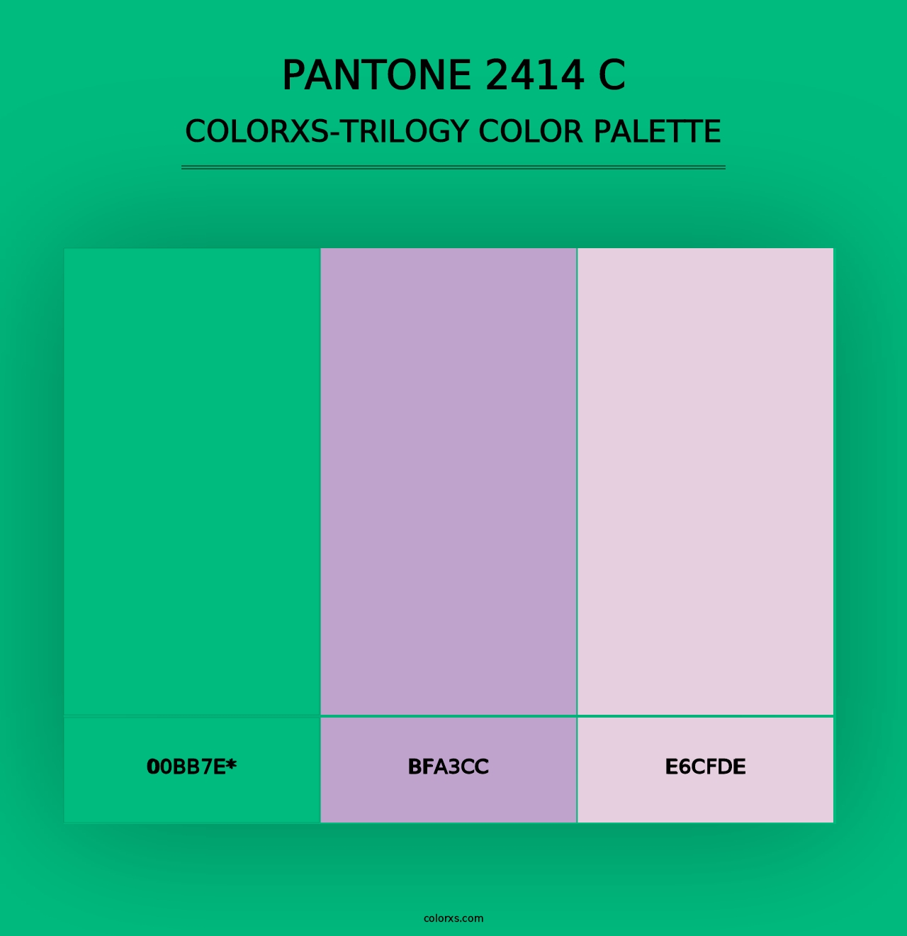 PANTONE 2414 C - Colorxs Trilogy Palette