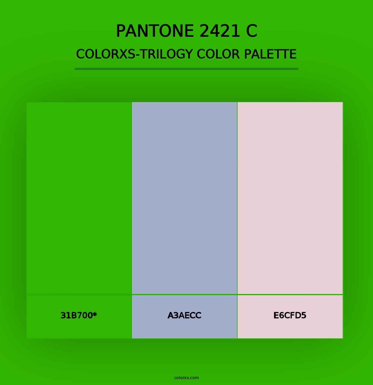 PANTONE 2421 C - Colorxs Trilogy Palette