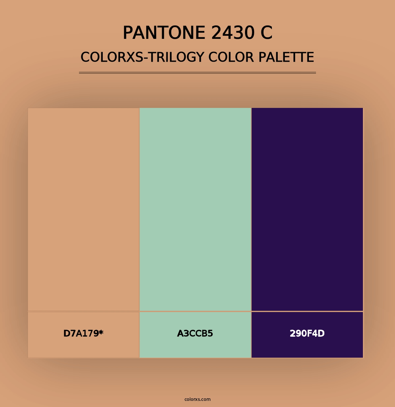 PANTONE 2430 C - Colorxs Trilogy Palette