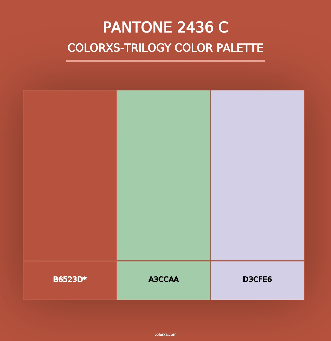 PANTONE 2436 C - Colorxs Trilogy Palette