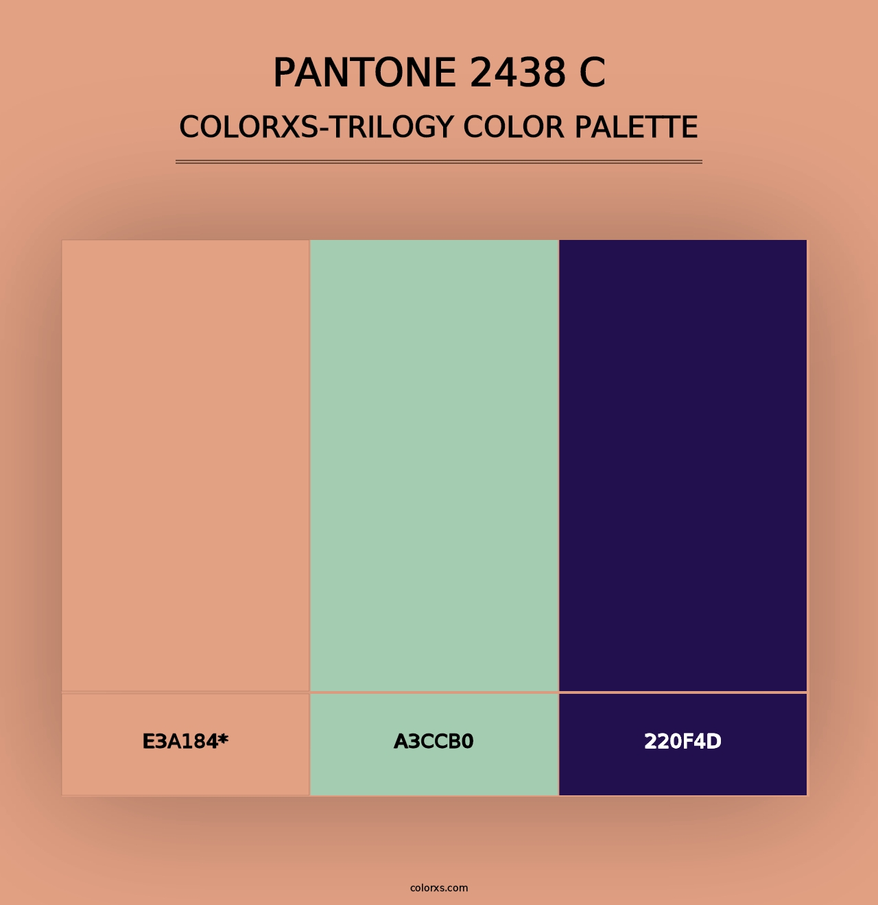 PANTONE 2438 C - Colorxs Trilogy Palette