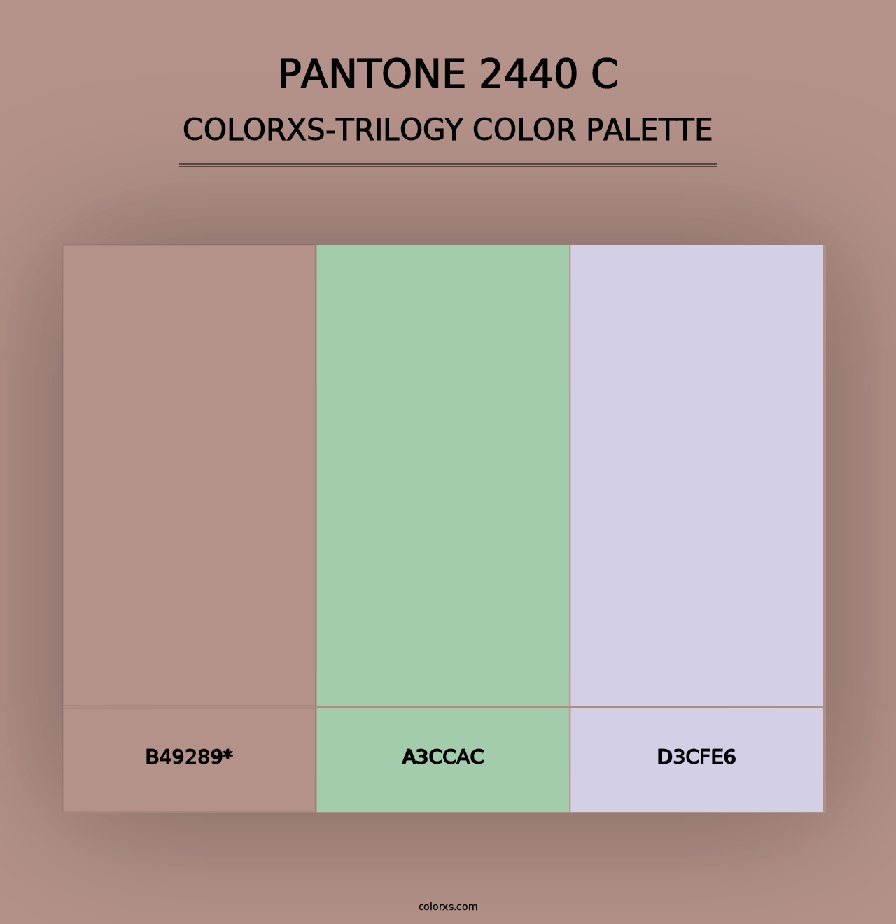 PANTONE 2440 C - Colorxs Trilogy Palette