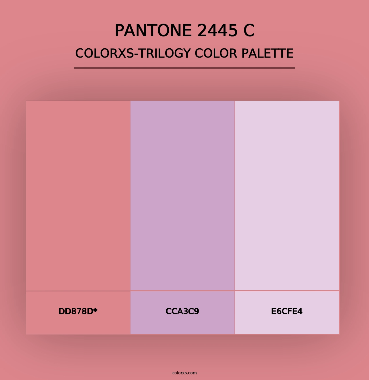 PANTONE 2445 C - Colorxs Trilogy Palette