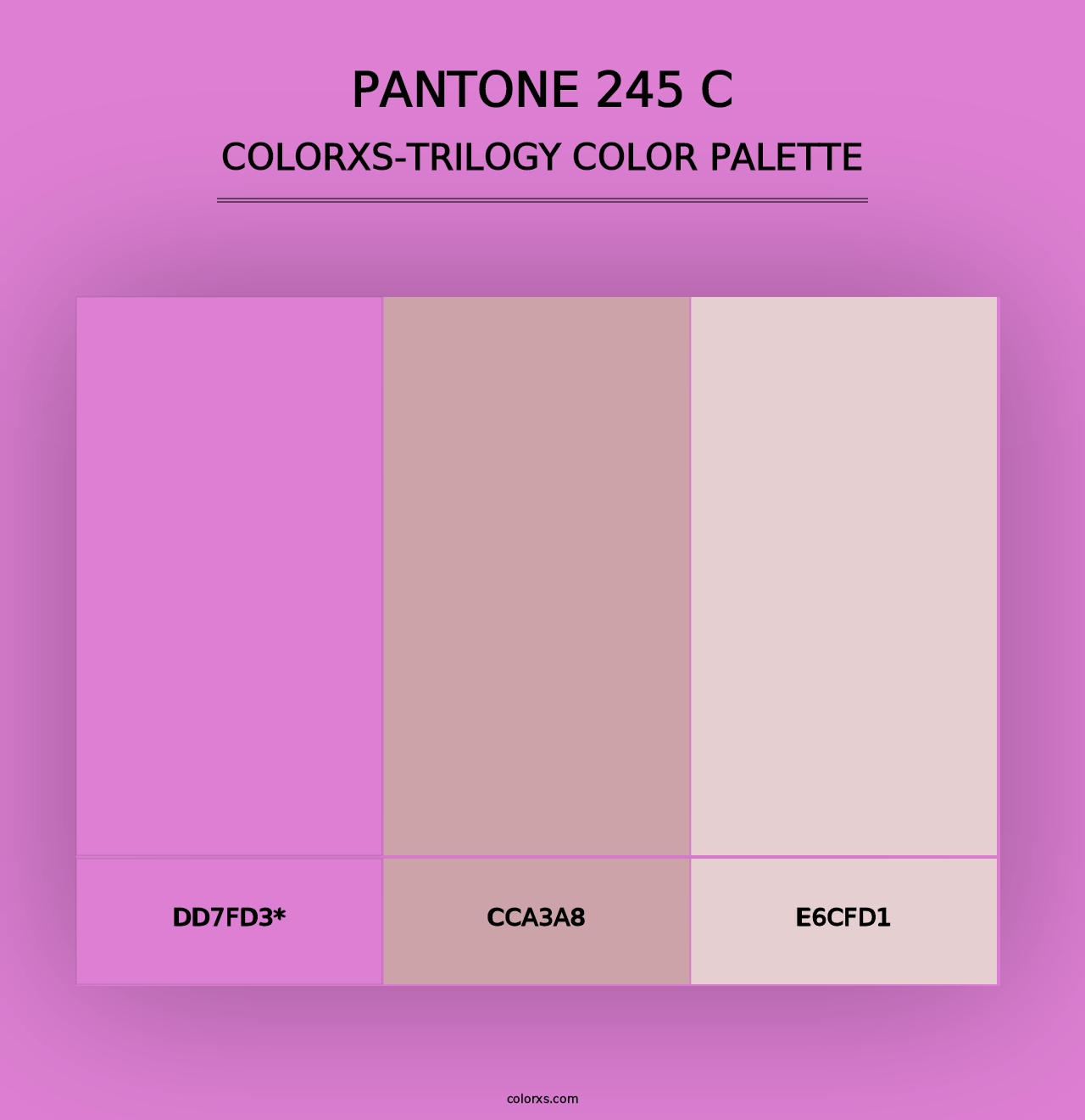 PANTONE 245 C - Colorxs Trilogy Palette