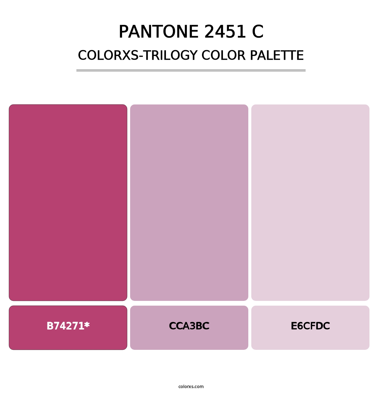 PANTONE 2451 C - Colorxs Trilogy Palette