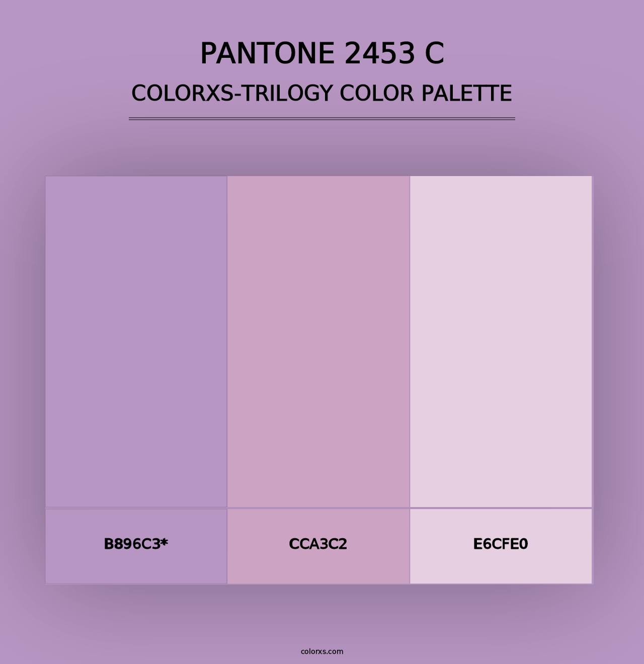 PANTONE 2453 C - Colorxs Trilogy Palette