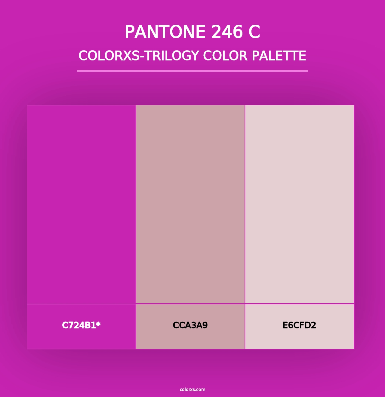 PANTONE 246 C - Colorxs Trilogy Palette