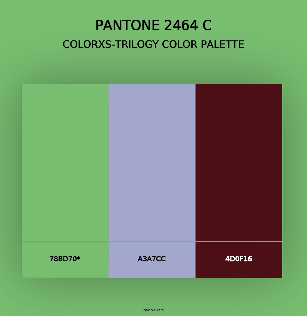 PANTONE 2464 C - Colorxs Trilogy Palette