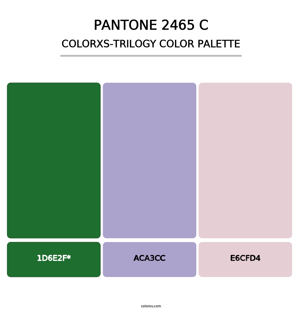 PANTONE 2465 C - Colorxs Trilogy Palette