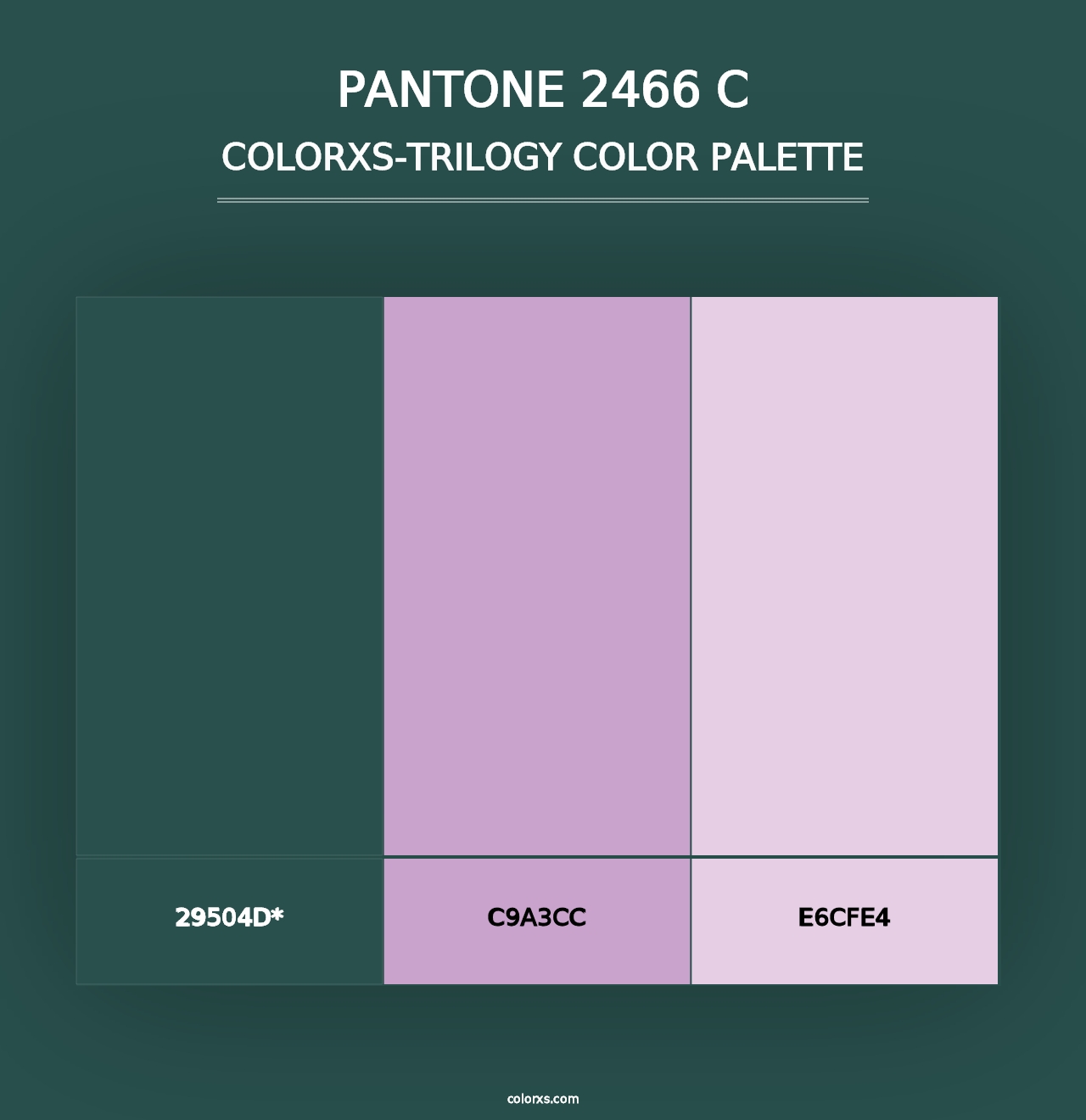 PANTONE 2466 C - Colorxs Trilogy Palette