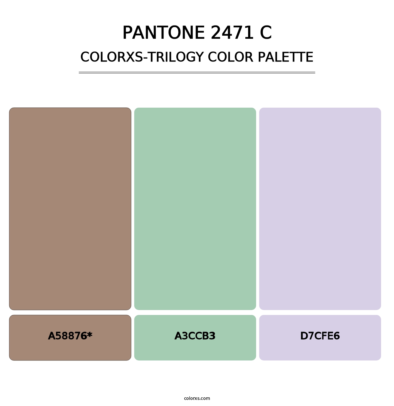 PANTONE 2471 C - Colorxs Trilogy Palette