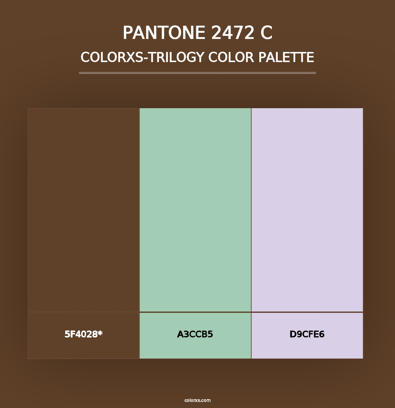 PANTONE 2472 C - Colorxs Trilogy Palette