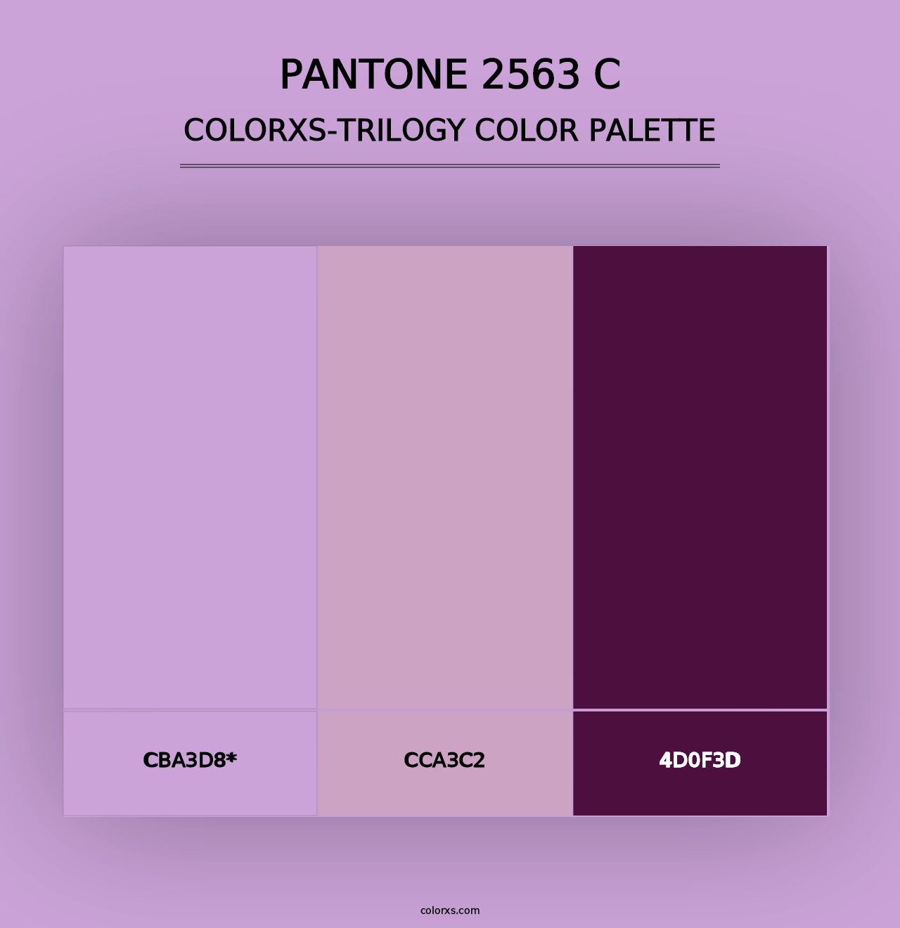 PANTONE 2563 C - Colorxs Trilogy Palette