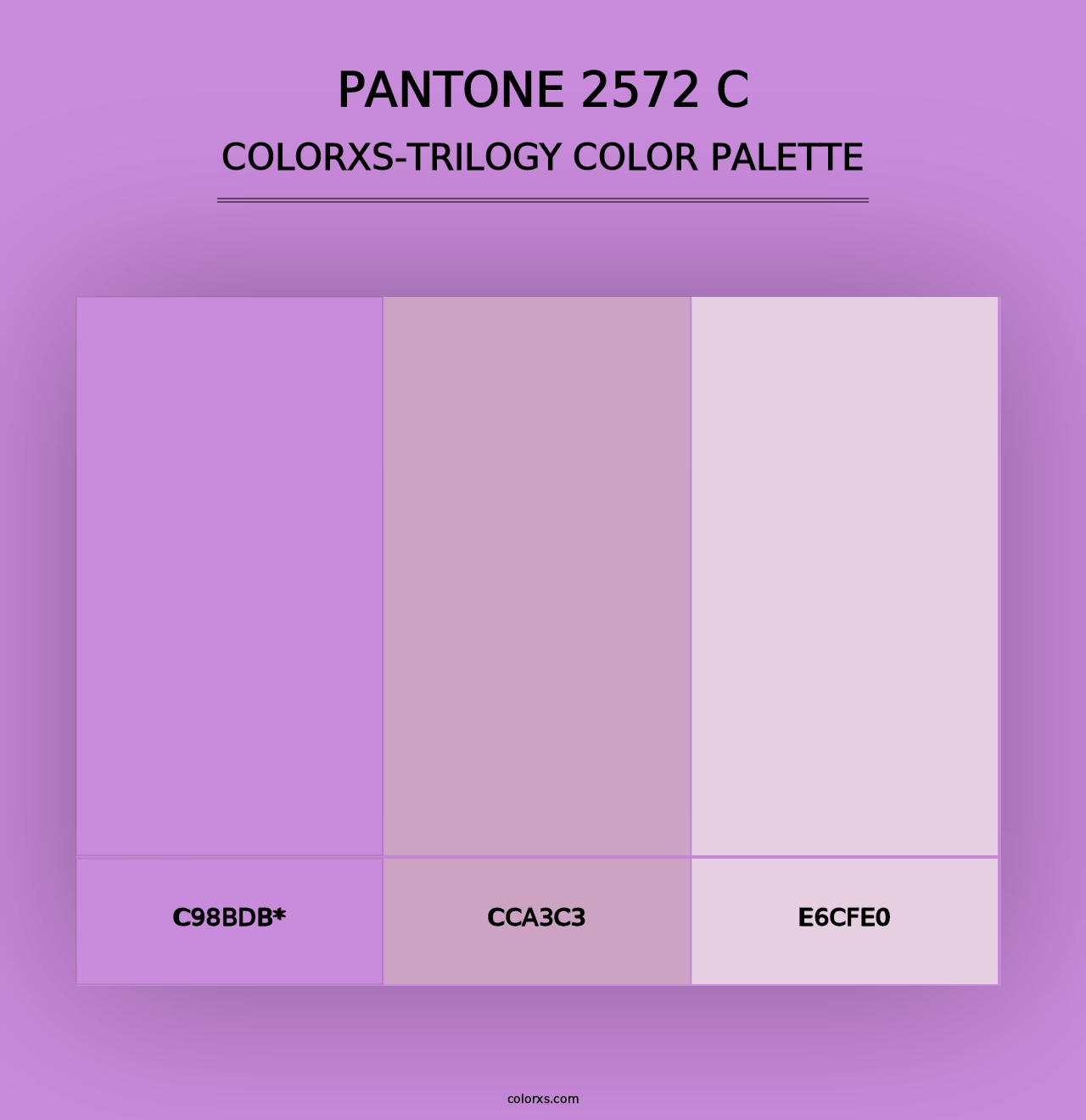 PANTONE 2572 C - Colorxs Trilogy Palette