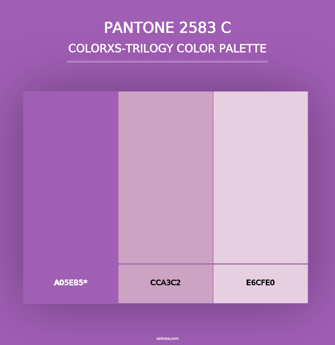 PANTONE 2583 C - Colorxs Trilogy Palette