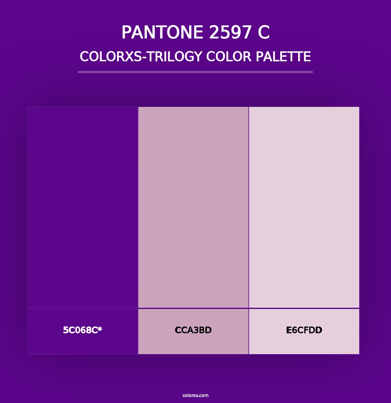 PANTONE 2597 C - Colorxs Trilogy Palette