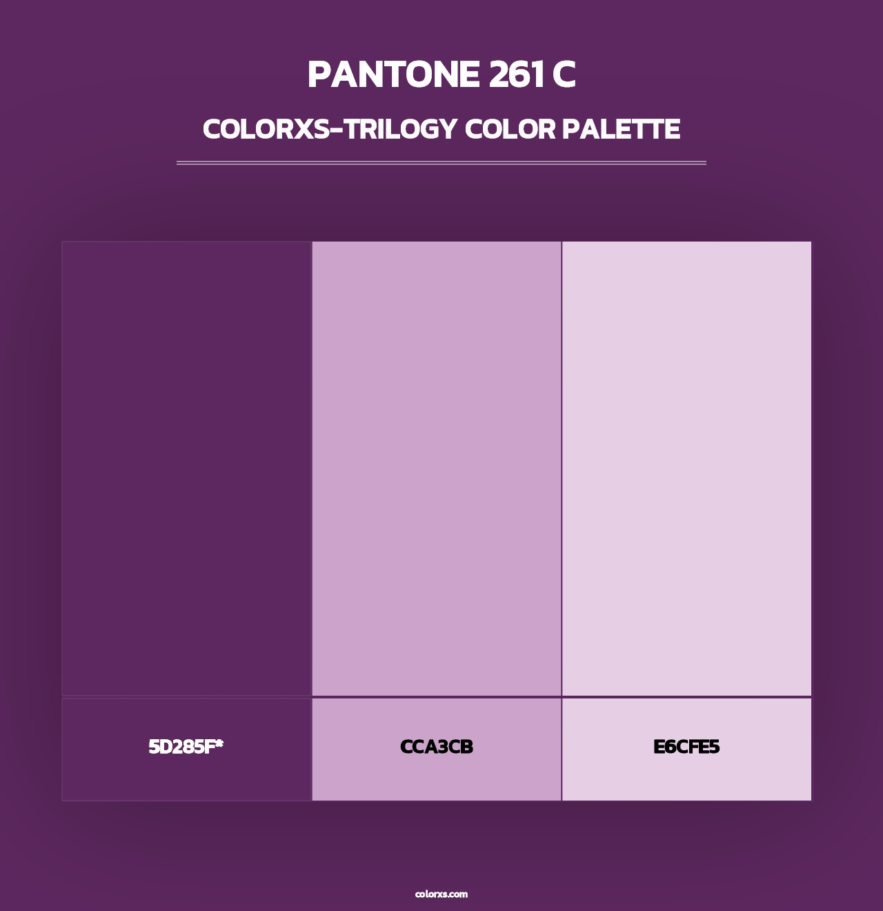 PANTONE 261 C - Colorxs Trilogy Palette