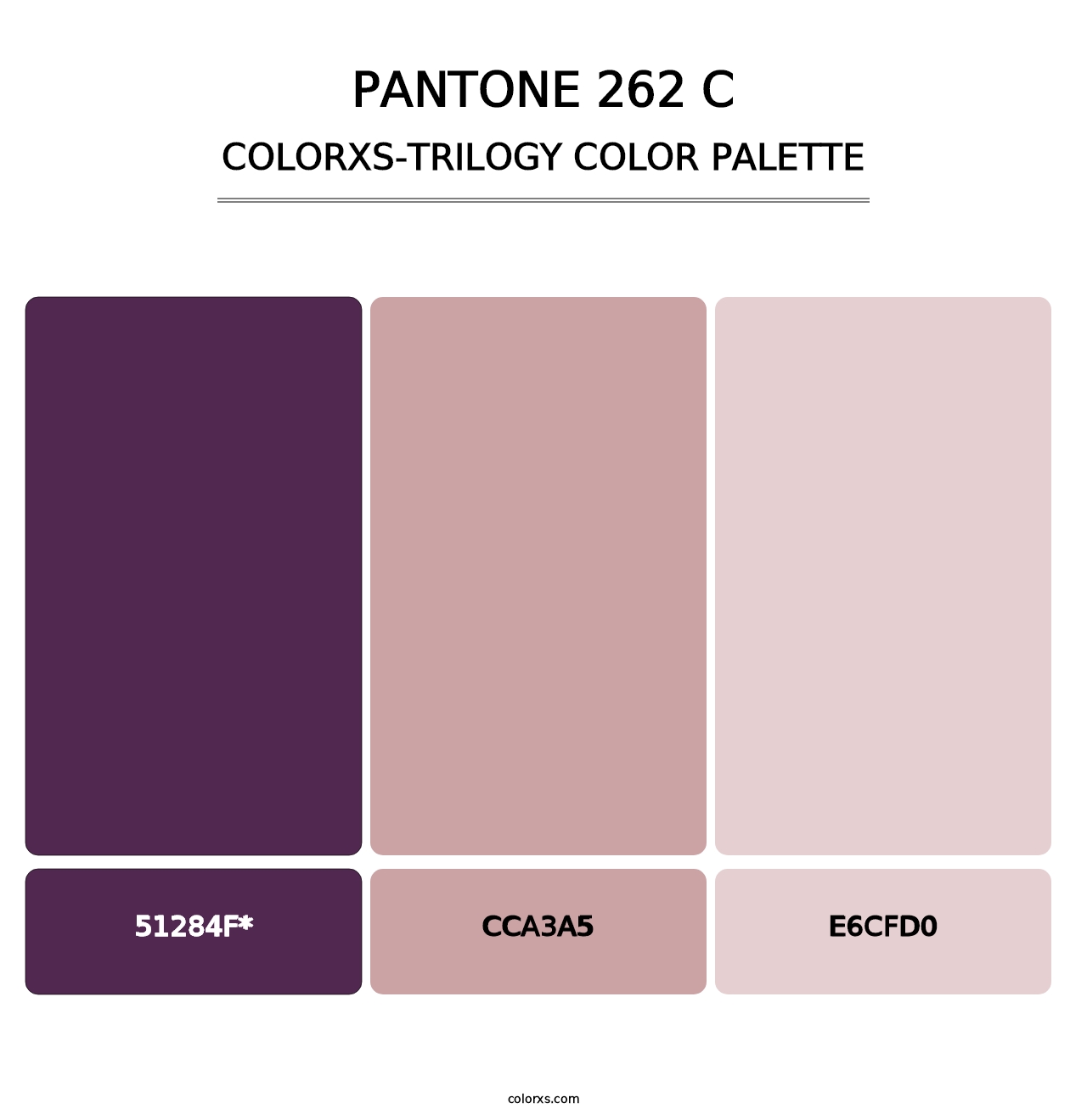 PANTONE 262 C - Colorxs Trilogy Palette