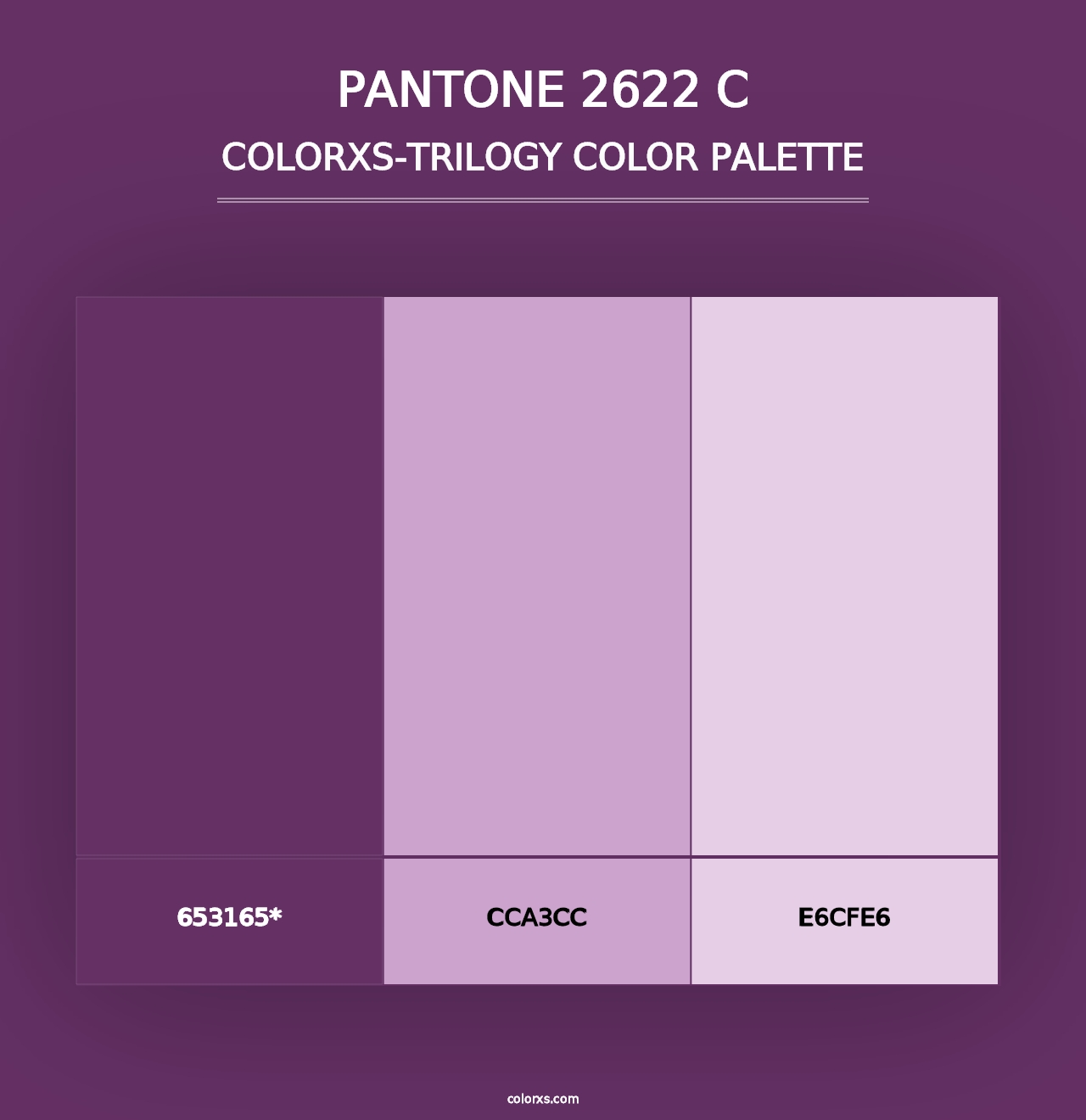 PANTONE 2622 C - Colorxs Trilogy Palette