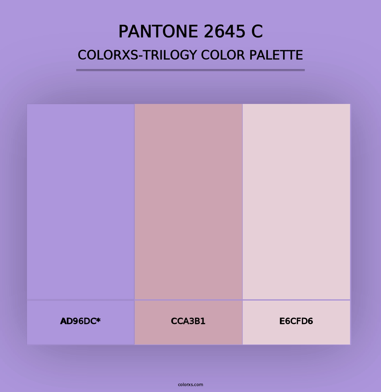 PANTONE 2645 C - Colorxs Trilogy Palette