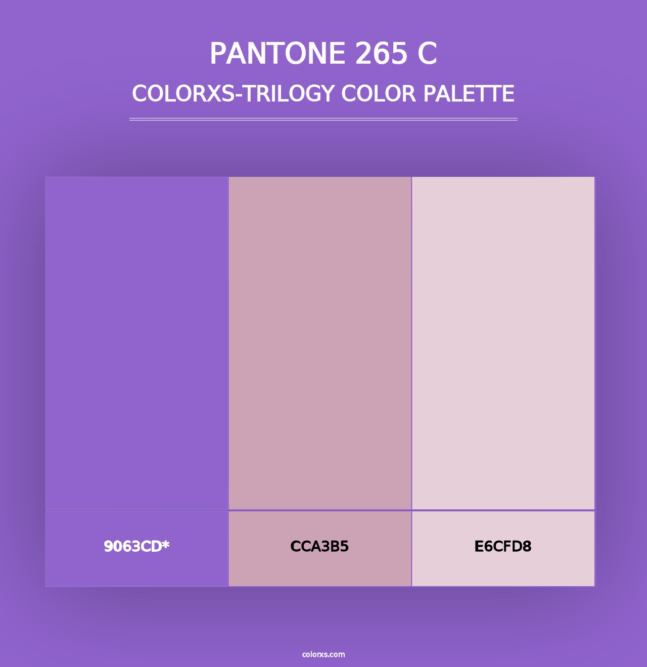 PANTONE 265 C - Colorxs Trilogy Palette