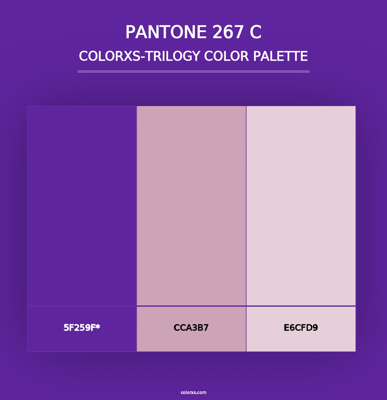 PANTONE 267 C - Colorxs Trilogy Palette