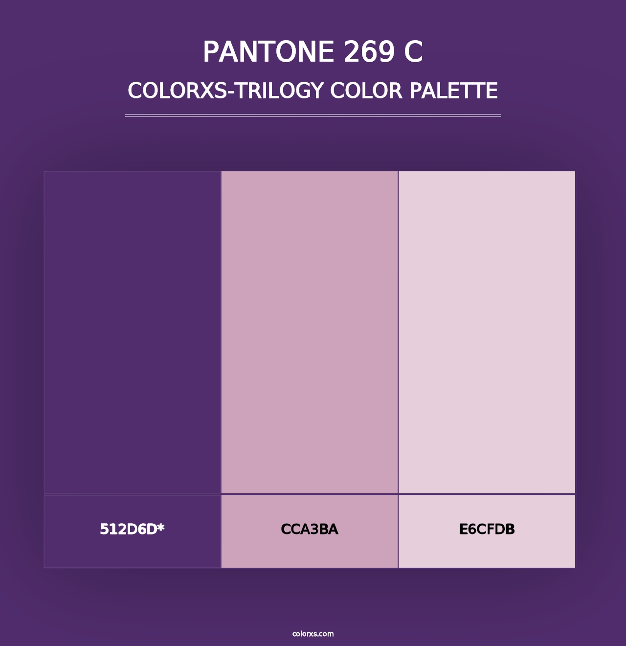 PANTONE 269 C - Colorxs Trilogy Palette