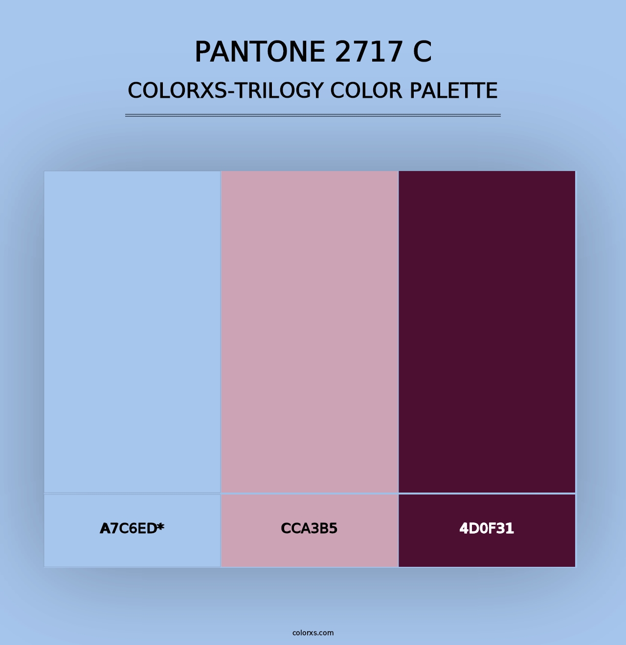 PANTONE 2717 C - Colorxs Trilogy Palette