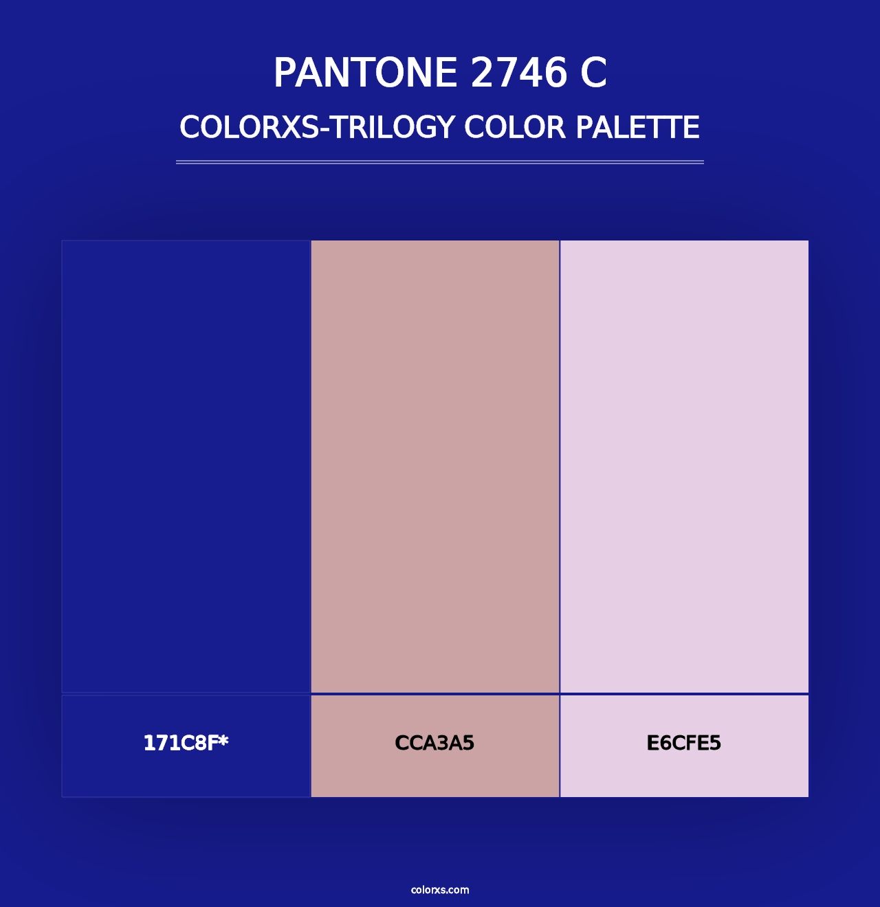 PANTONE 2746 C - Colorxs Trilogy Palette